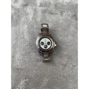 Stauer Automatic Watch Stainless Steel !! For Repair !! 7” Inch Wrist !!